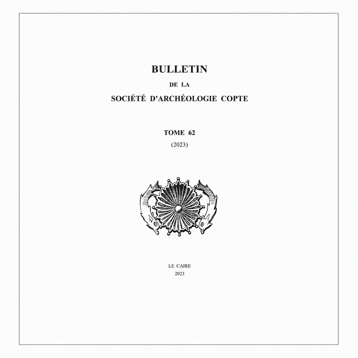 Bulletin ( Tomb 62 ) year 2023